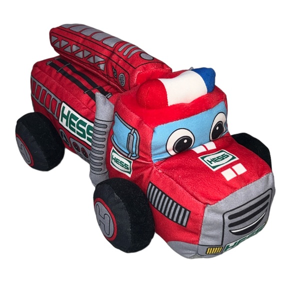 hess Toys My First Hess Red Fire Truck 220 Plush Lights Sound Sings Wheels On The Truck